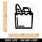 Groceries Grocery Store Icon Rubber Stamp for Stamping Crafting Planners